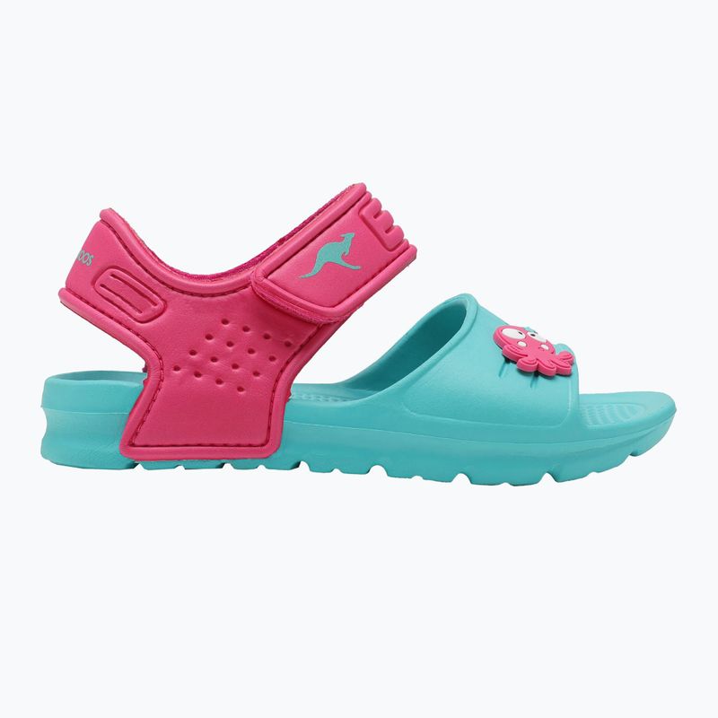 Dětské sandály Kangaroos KangaSwim II ocean/daisy pink