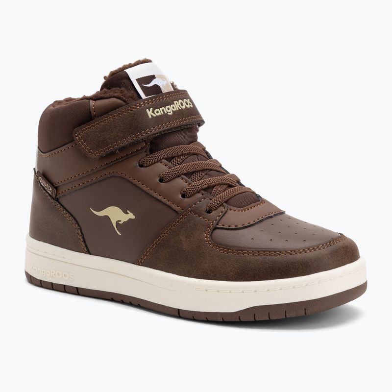 Dětské boty KangaROOS K-CP Bound Mid EV slate black/blond wood