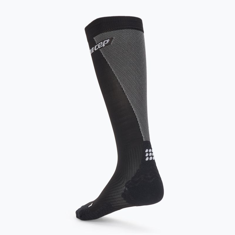 Dámské kompresní ponožky CEP Ultralight Tall black/grey 2