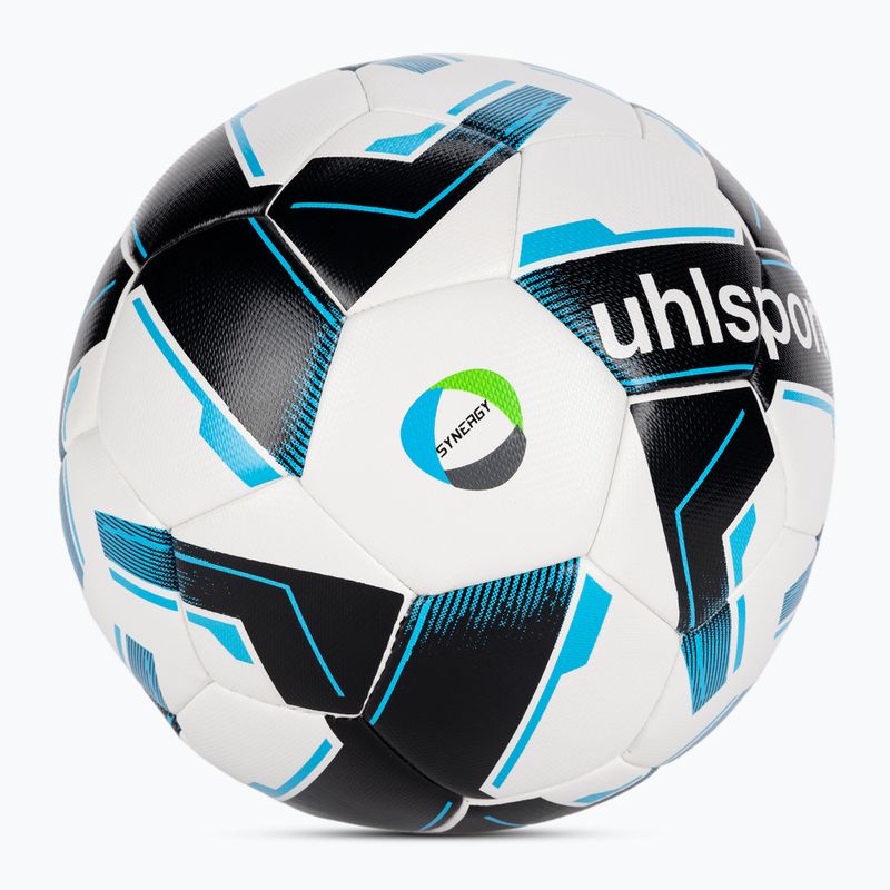 Fotbalový míč Uhlsport Top Training Synergy Fairtrade white/black/blue velikost 3 2