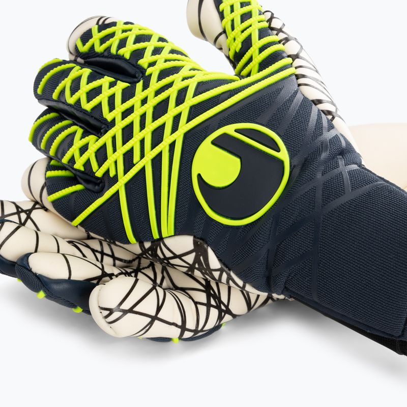 Brankářské rukavice  uhlsport Prediction Ultragrip HN navy/white/fluo yellow 3