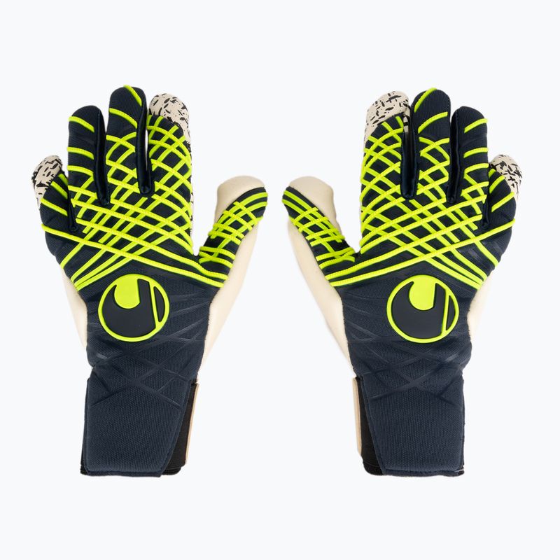 Brankářské rukavice  uhlsport Prediction Flex HN navy/white/fluo yellow