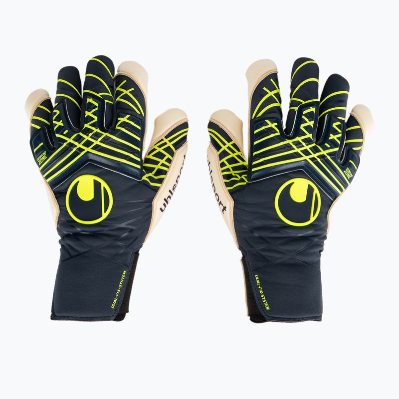 Brankářské rukavice  uhlsport Prediction Absolutgrip SC navy/white/fluo yellow