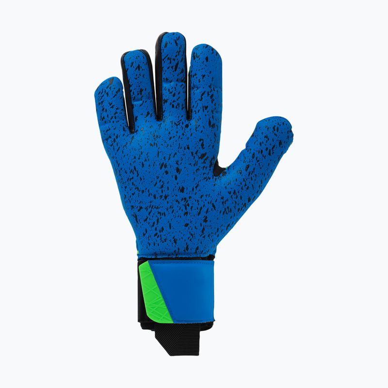 Brankářské rukavice  uhlsport Aquagrip HN pacific blue/fluo green/w 2