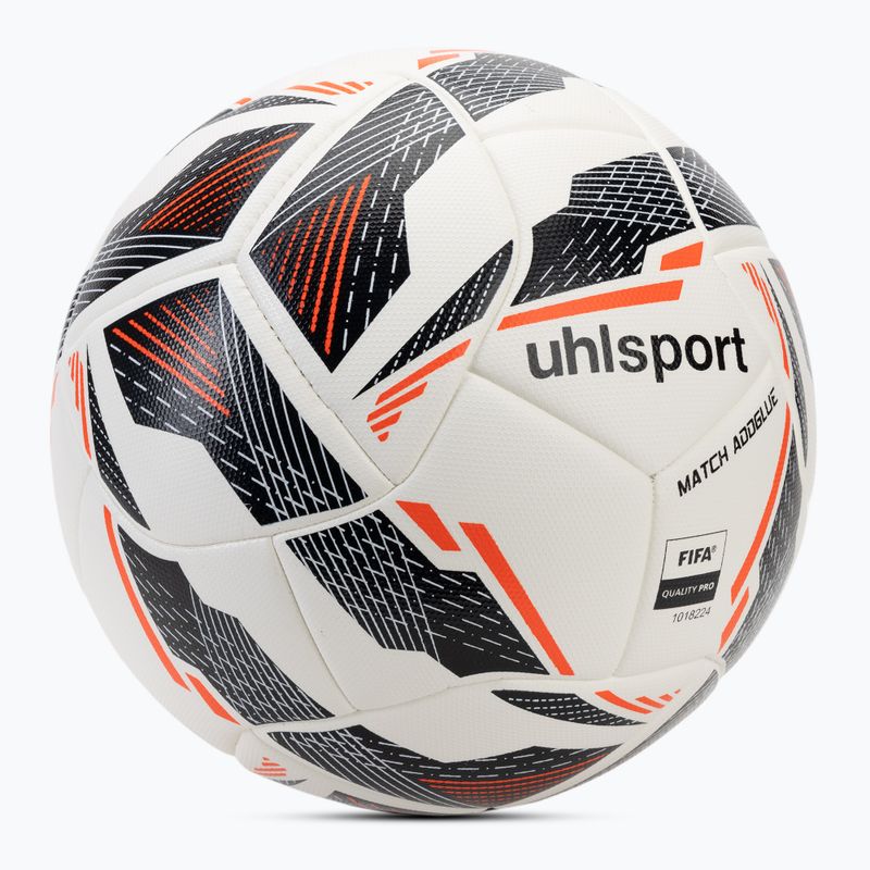 Fotbalový míč uhlsport Match Addglue white/navy/fluo red velikost  5 2