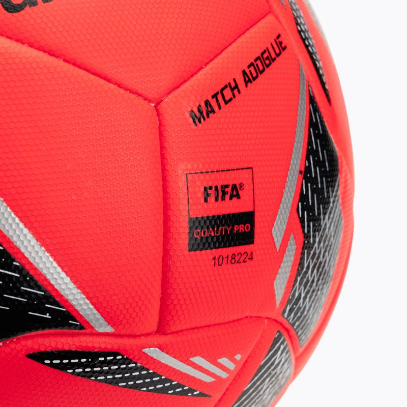 Fotbalový míč uhlsport Match Addglue fluo red/navy/silver velikost  5 3