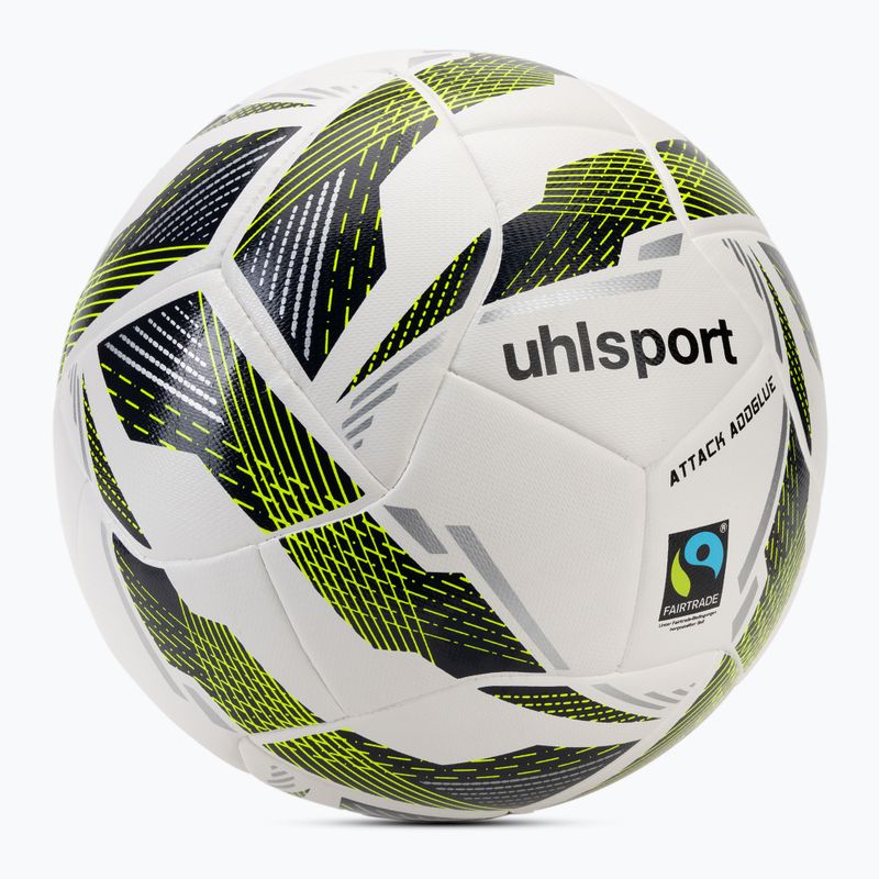 Fotbalový míč uhlsport Match Addglue white/navy/fluo yellow velikost  5 2