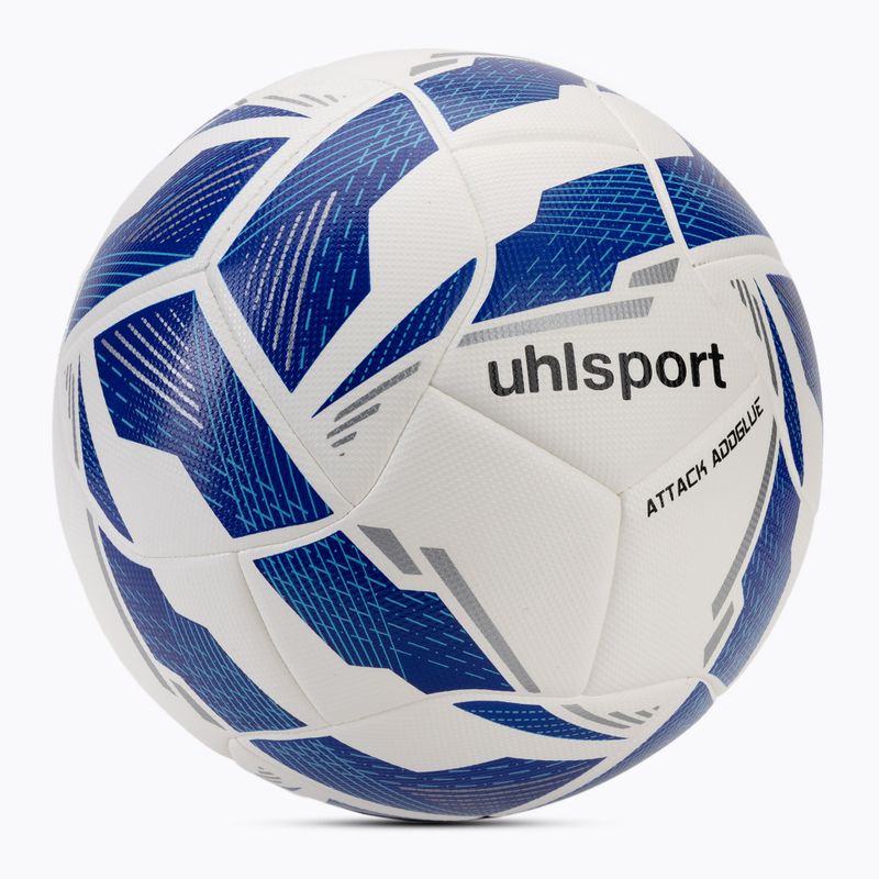 Fotbalový míč uhlsport Attack Addglue white/dark blue/blue velikost 4 2