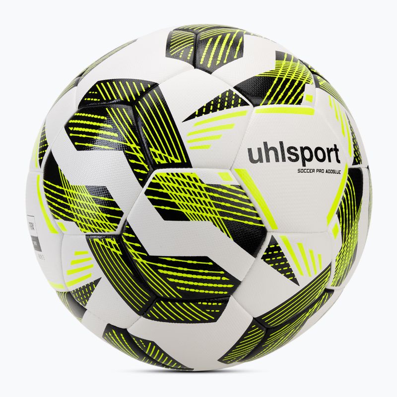 Fotbalový míč uhlsport Pro Addglue white/black/fluo yellow velikost 5 2