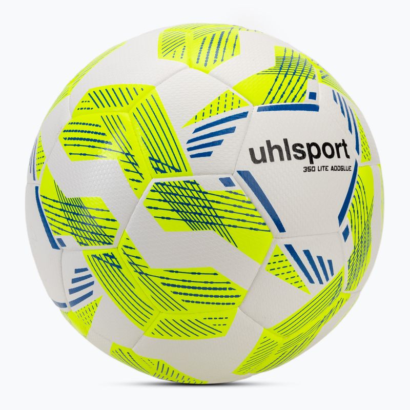 Fotbalový míč uhlsport 350 Lite Addglue white/fluo yellow/dark blue velikost 4 2