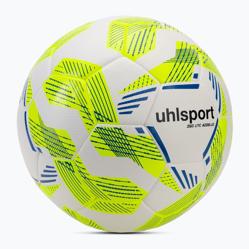 Fotbalový míč uhlsport 350 Lite Addglue white/fluo yellow/dark blue velikost 5 2