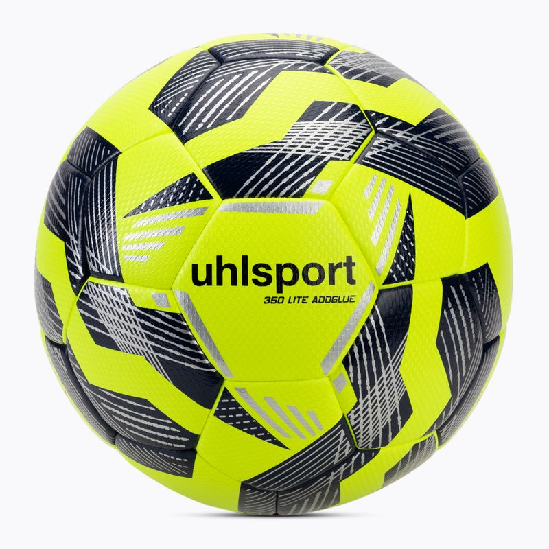 Fotbalový míč uhlsport 350 Lite Addglue fluo yellow/navy/silver velikost 4