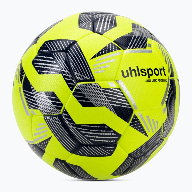 Fotbalový míč uhlsport 350 Lite Addglue fluo yellow/navy/silver velikost 4 2
