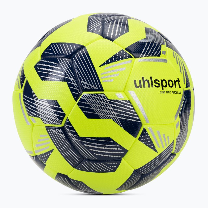 Fotbalový míč uhlsport 350 Lite Addglue fluo yellow/navy/silver velikost 5 2