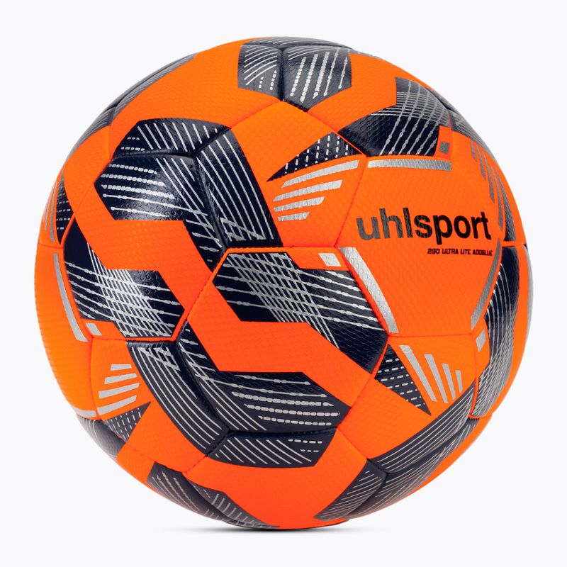 Fotbalový míč uhlsport 290 Ultra Lite Addglue fluo orange/navy/silver velikost 4 2