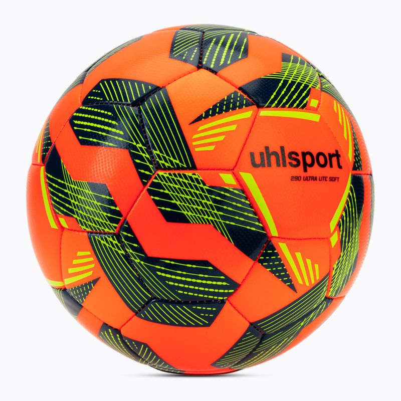 Fotbalový míč uhlsport Ultra Lite Soft 290 fluo orange/navy/fluo yellow velikost 3 2