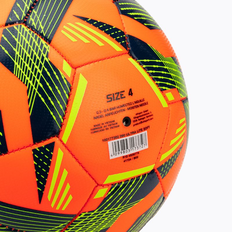 Fotbalový míč uhlsport Ultra Lite Soft 290 fluo orange/navy/fluo yellow velikost 4 3