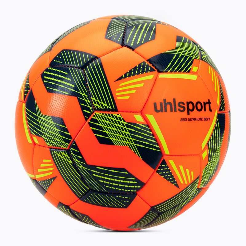 Fotbalový míč uhlsport Ultra Lite Soft 290 fluo orange/navy/fluo yellow velikost 5 2