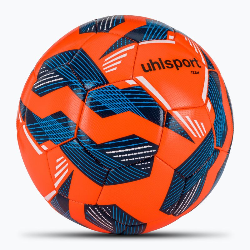 Fotbalový míč uhlsport Team fluo orange/navy/white velikost 5 2