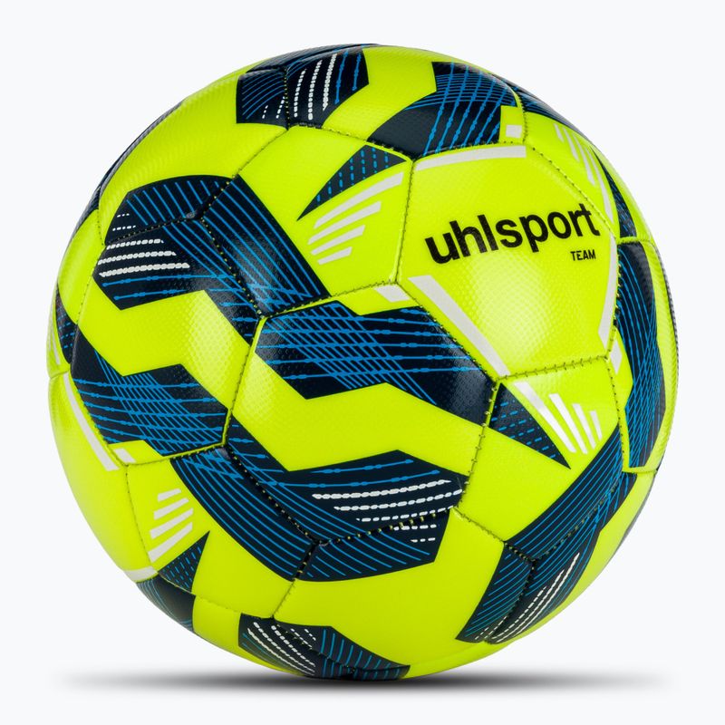 Fotbalový míč uhlsport Team fluo yellow/navy/white velikost 4 2
