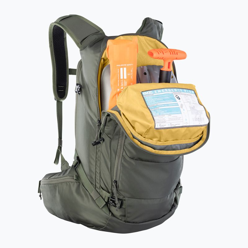 Batoh skialpový EVOC Line 30 l dark olive 5