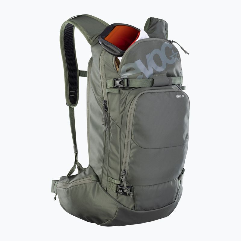 Batoh skialpový EVOC Line 20 l dark olive 2