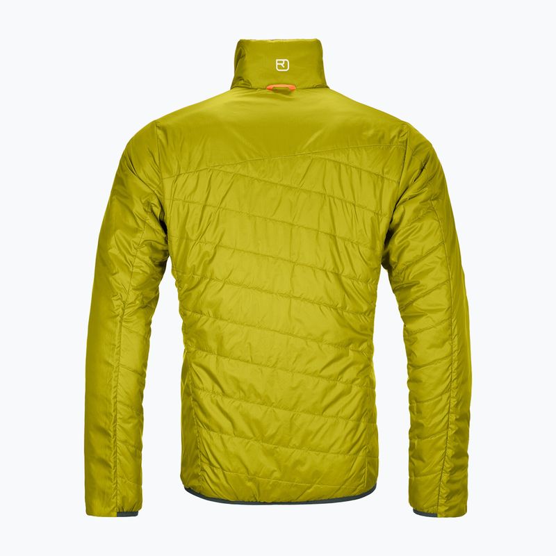 Ortovox Swisswool pánská hybridní bunda Piz Boval zelená oboustranná 6114100052 2