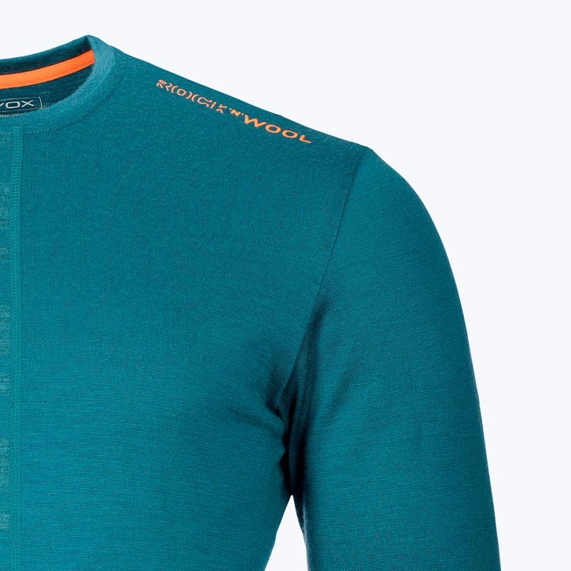 Pánské termo tričko Ortovox 185 Rock'N'Wool zelená 8410200006 2
