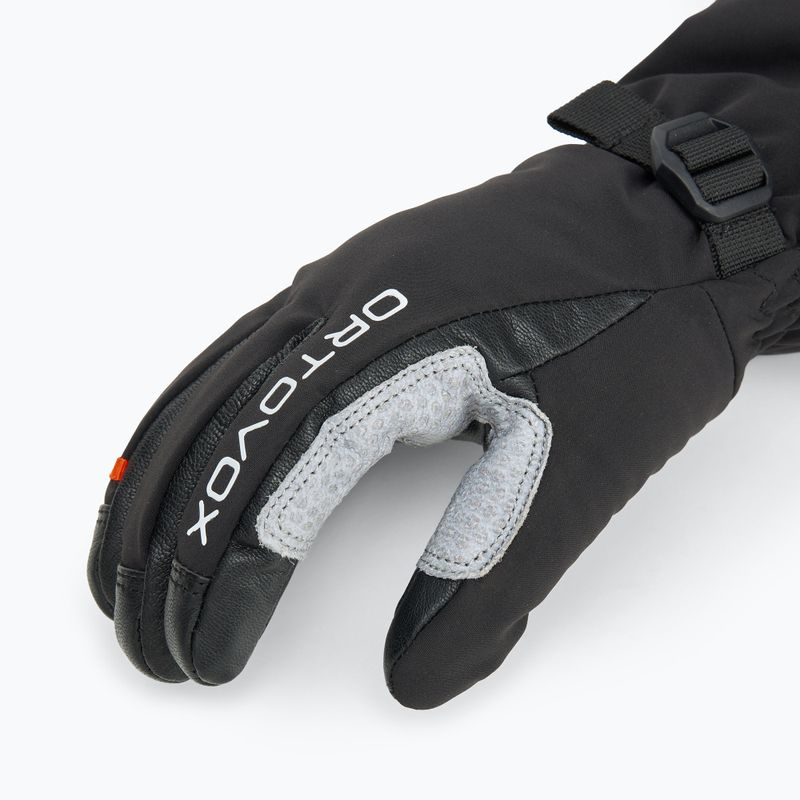 Pánské lyžařské rukavice  ORTOVOX Merino Mountain black raven 4