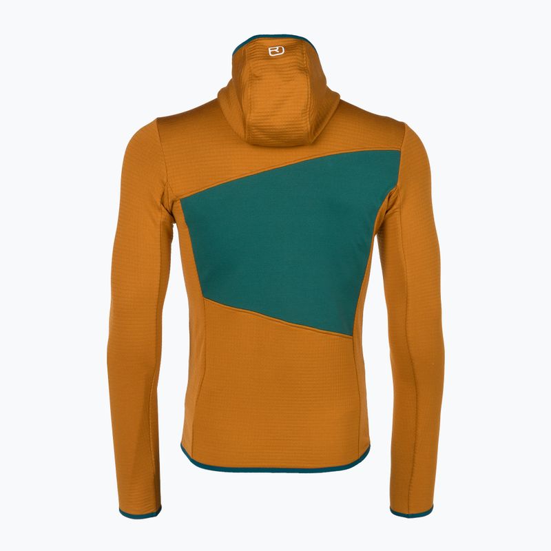 Pánská trekingová mikina Ortovox Fleece Grid Hoody hnědá 87211 6