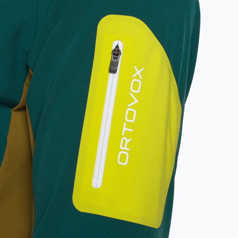Pánská softshellová bunda Ortovox Berrino zelená 6037200022 4