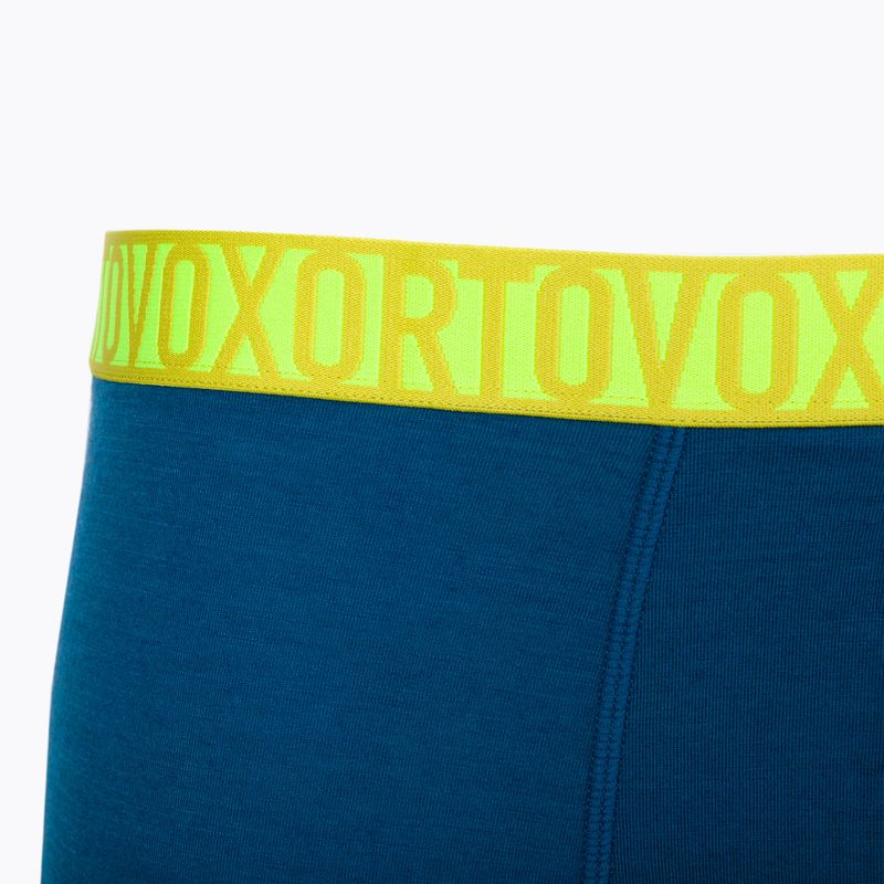 Pánské termo boxerky Ortovox 150 Essential green/yellow 88903 3