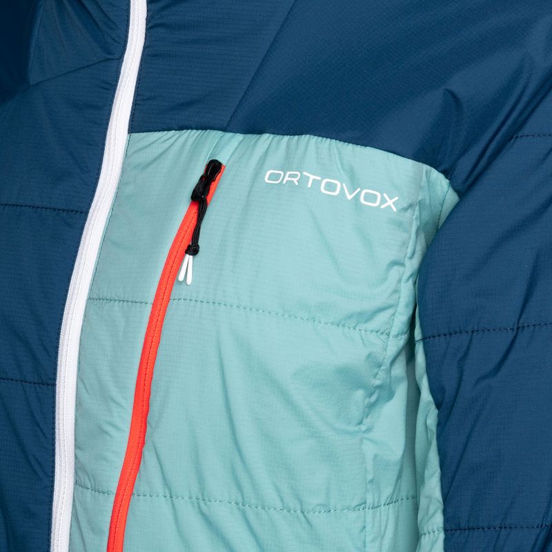 Dámská hybridní bunda ORTOVOX Swisswool Piz Duan modrá 6122700037 3