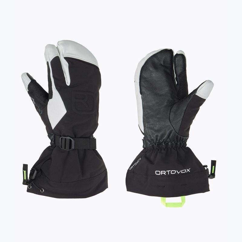 Pánské lyžařské rukavice  ORTOVOX Merino Freeride 3 Finger black