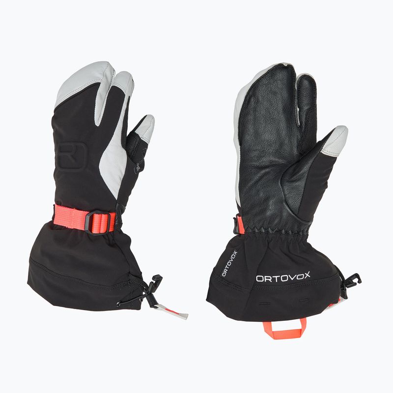 Dámské lyžařské rukavice  ORTOVOX Merino Freeride 3 Finger black raven
