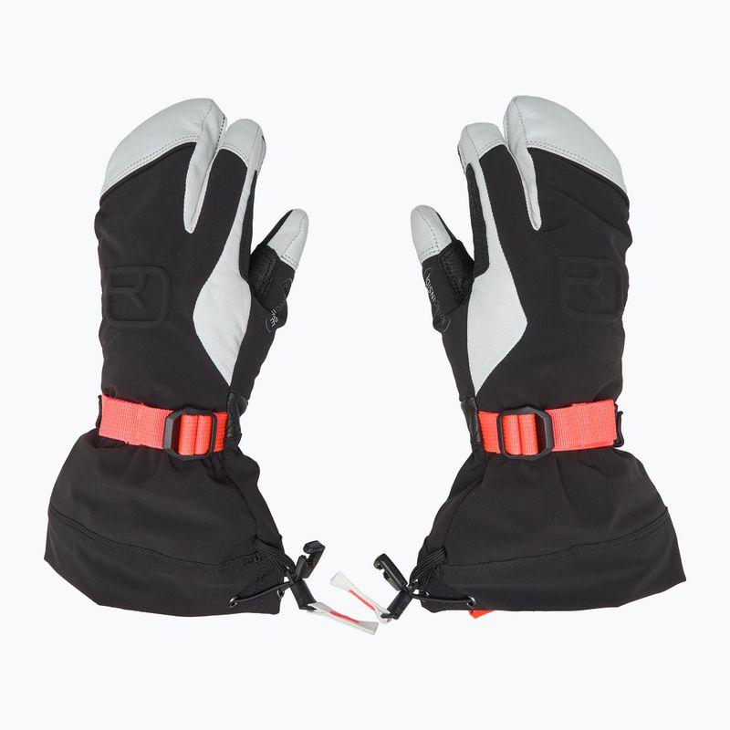 Dámské lyžařské rukavice  ORTOVOX Merino Freeride 3 Finger black raven 3