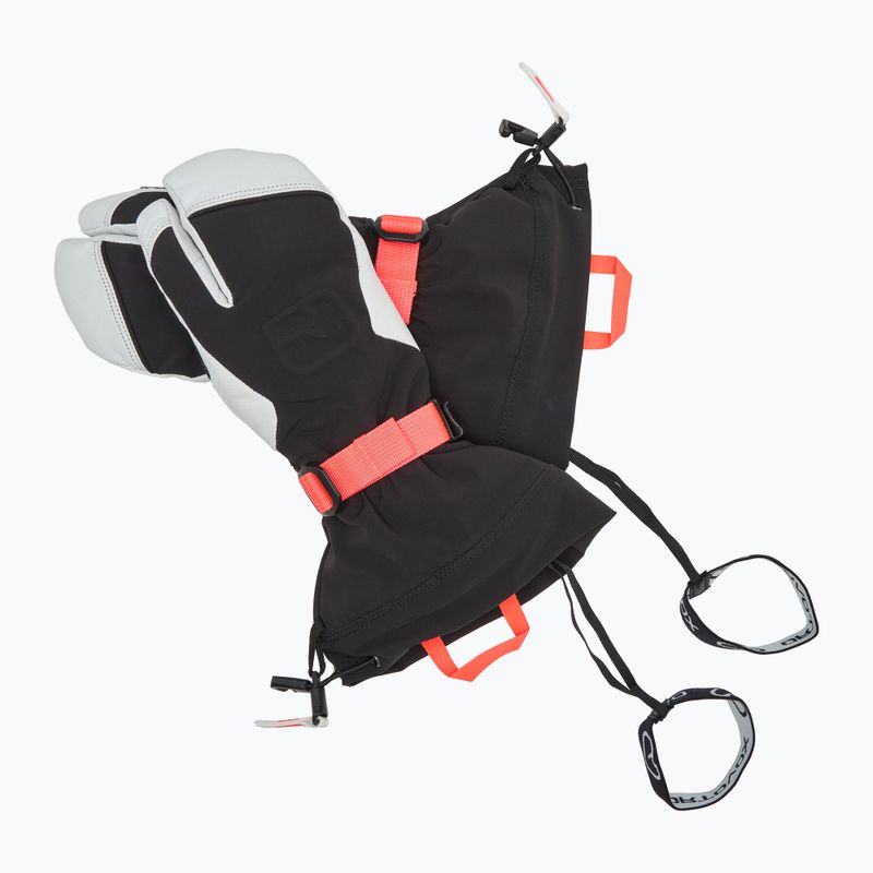 Dámské lyžařské rukavice  ORTOVOX Merino Freeride 3 Finger black raven 5