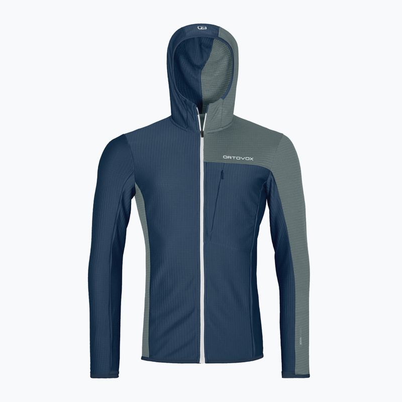 Pánská mikina ORTOVOX Fleece Light Grid Hooded deep ocean 7