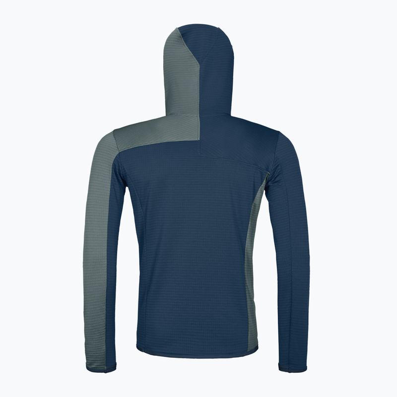 Pánská mikina ORTOVOX Fleece Light Grid Hooded deep ocean 8