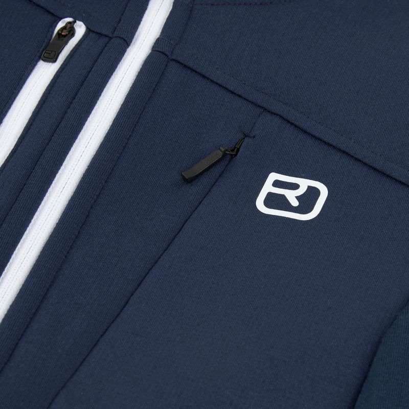 Dámská mikina  ORTOVOX Fleece Grid Hoody deep ocean 3