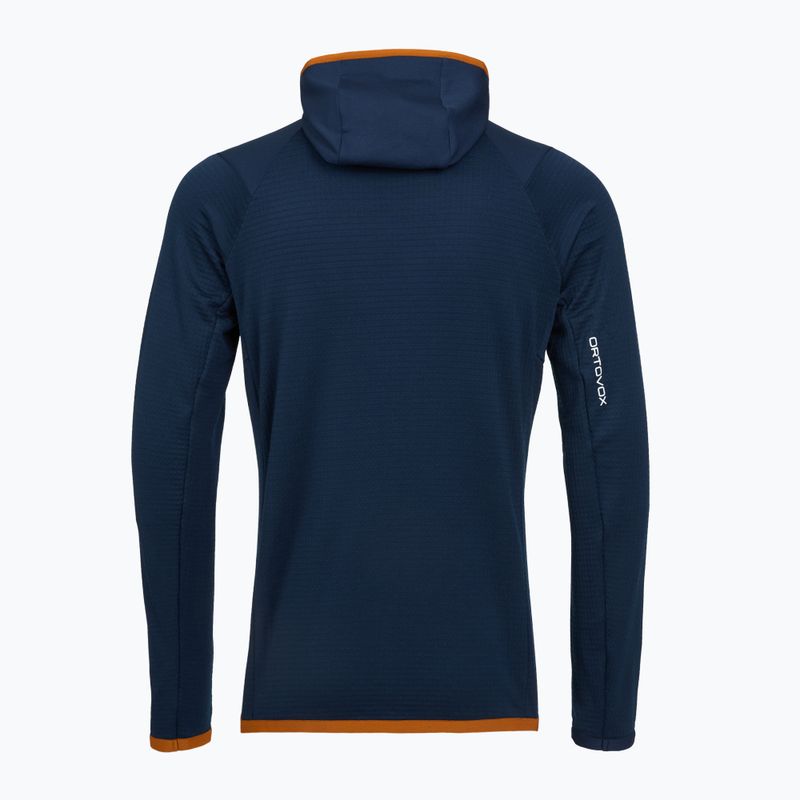 Pánská mikina ORTOVOX Fleece Grid Hoody deep ocean 2