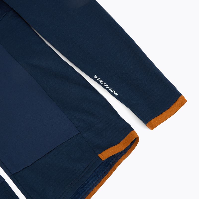 Pánská mikina ORTOVOX Fleece Grid Hoody deep ocean 4