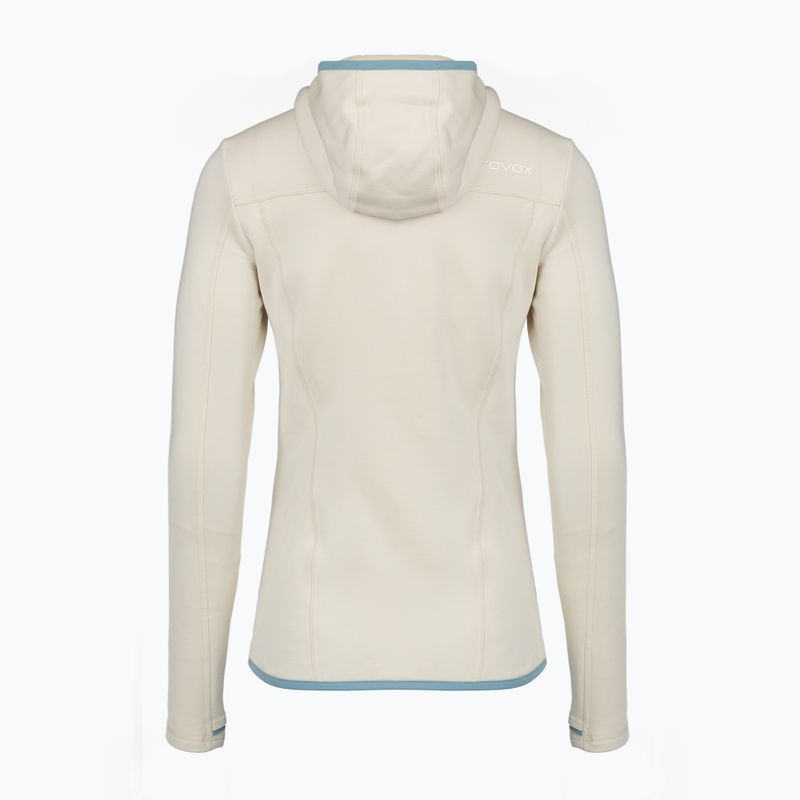 Dámská mikina  ORTOVOX Fleece Hoody white chalk 2