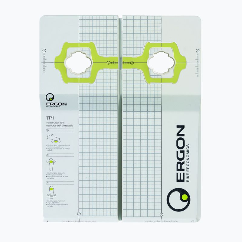 Mřížka pro nastavení treter Ergon TP1 Pedal Cleat Tool for Crankbrothers® bílá 48000010