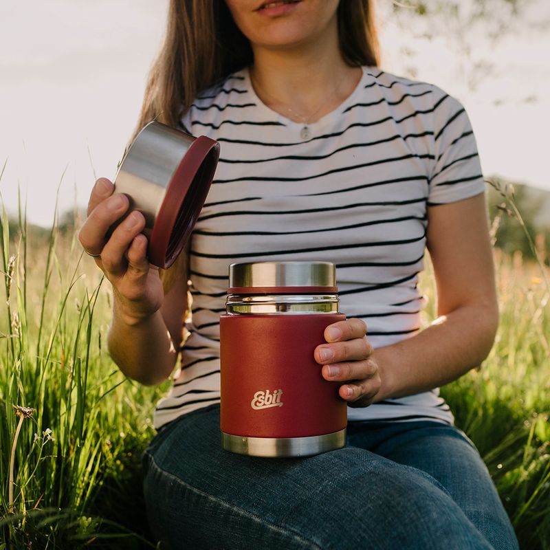 Termoska na potraviny Esbit Sculptor Stainless Steel Food Jug 750 ml burgundy 4