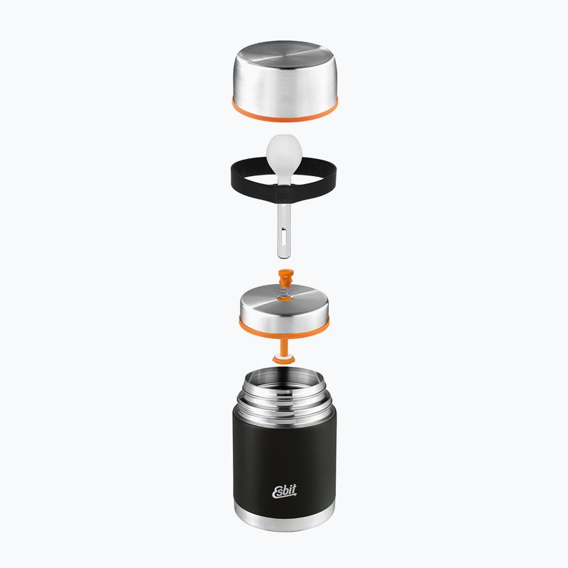 Termoska na jídlo s příborem Esbit Stainless Steel Food Jug 500 ml black 4
