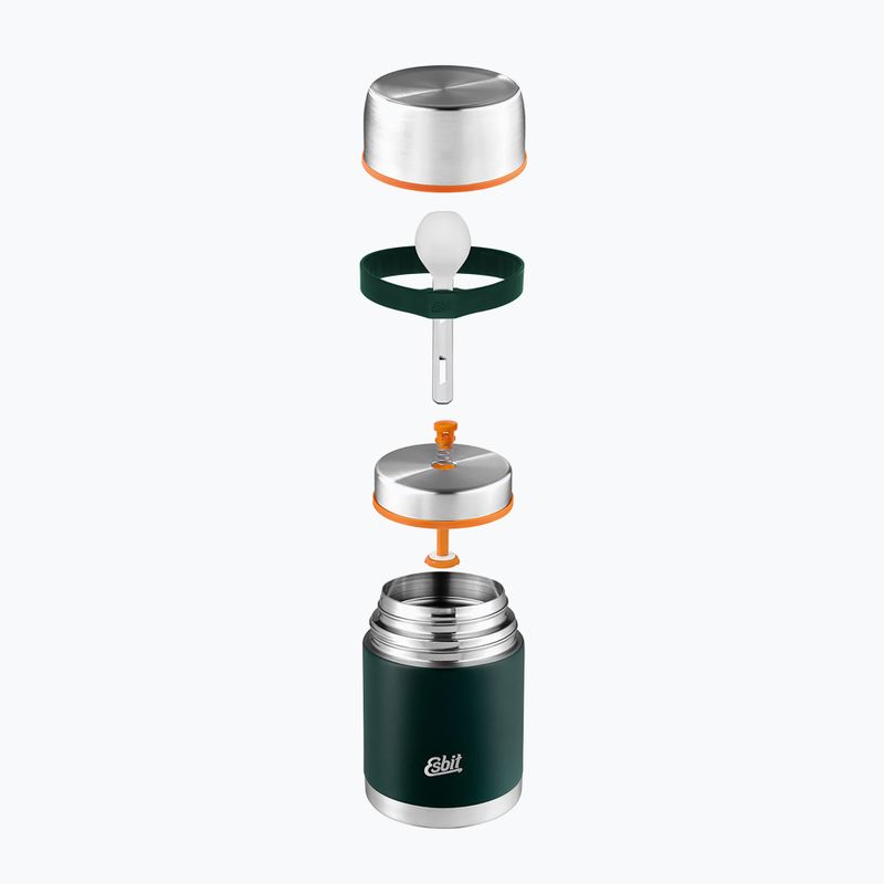 Termoska na jídlo s příborem Esbit Stainless Steel Food Jug 750 ml forest green 4