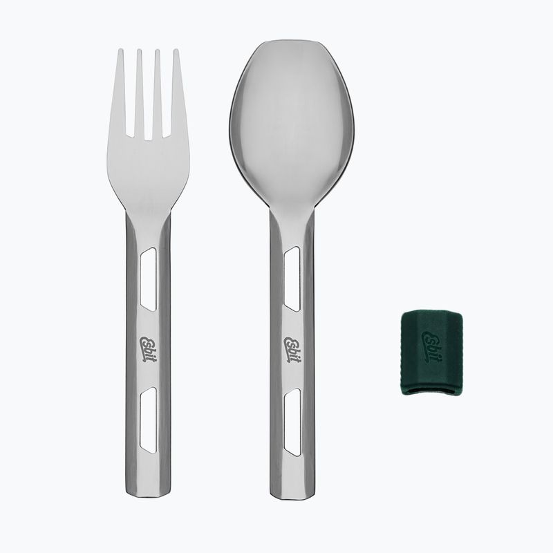 Termoska na jídlo s příborem Esbit Stainless Steel Food Jug 750 ml forest green 8