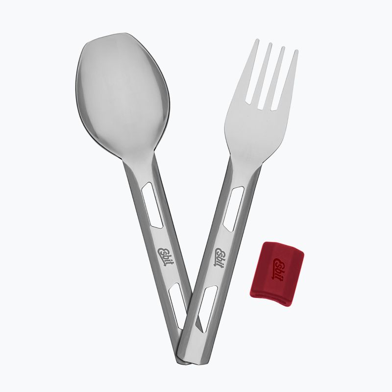 Příbory Esbit Food Jug Silicone Band burgundy 4