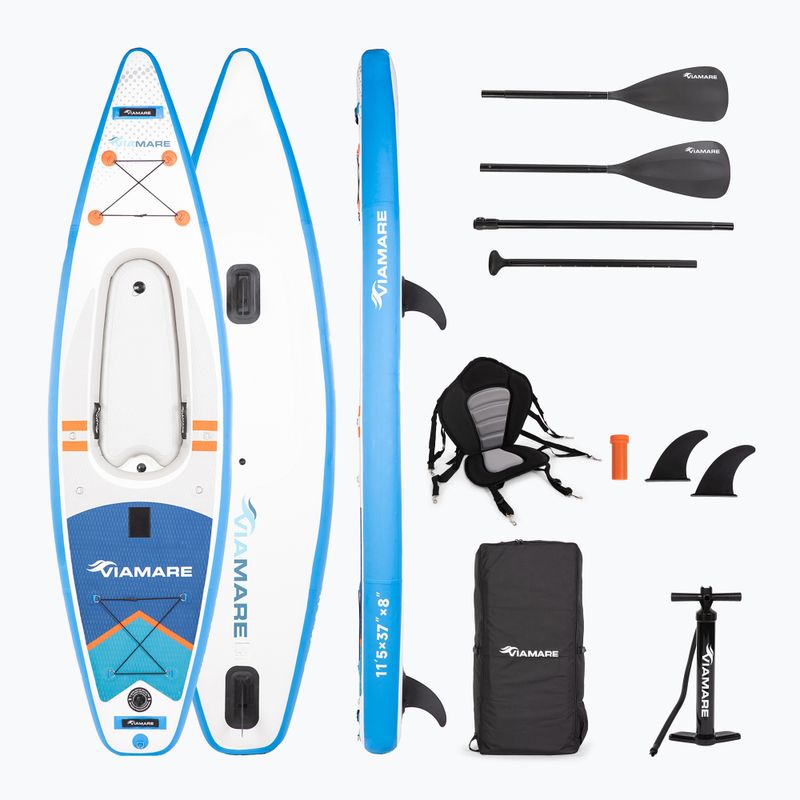 Kajak/SUP hybrid Viamare Supkayak 350 blu/white